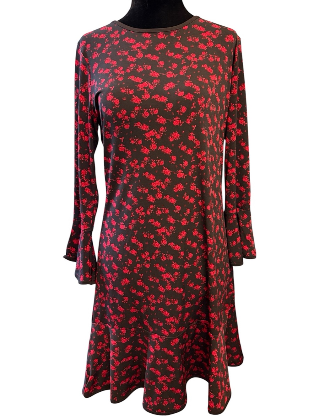 Michael Michael Kors dress black red flowers size M